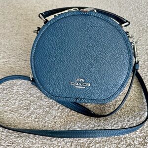 Coach Canteen Crossbody in Silver/Denim